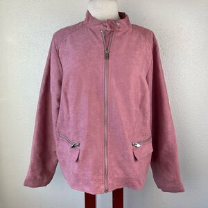 Apt. 9 Mauve Full Zip Jacket Size XXL EUC